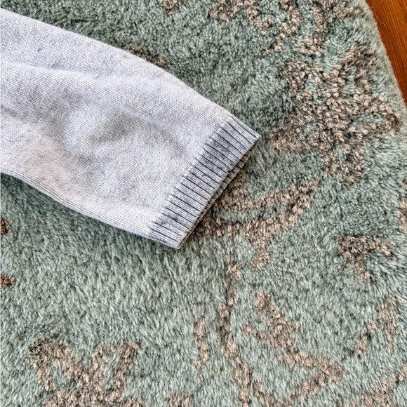 Eileen Fisher Oatmeal and Gray Crew Neck Sweater - Picture 6 of 9